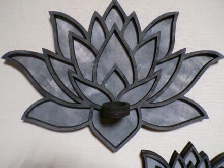 lotus waxinelicht houder muurdecoratie {M}