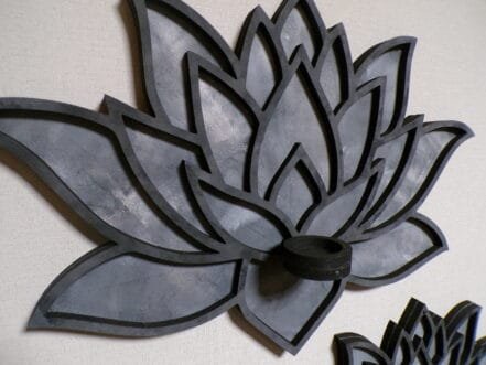 lotus waxinelicht houder muurdecoratie {S} - Afbeelding 6