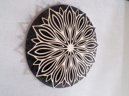 Houten muurdecoratie - Afbeelding 2